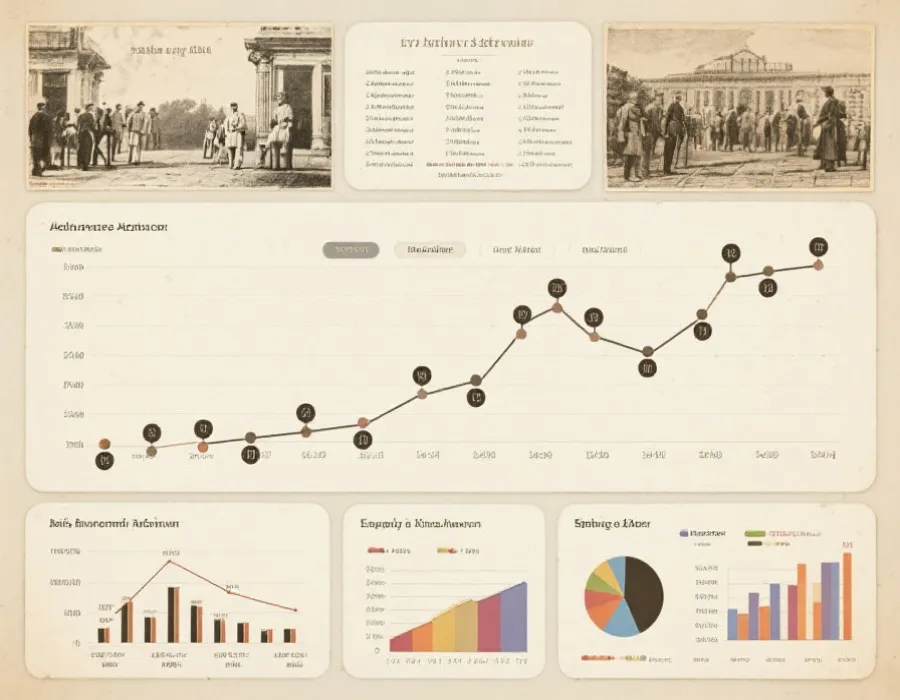 历史数据时间轴图表